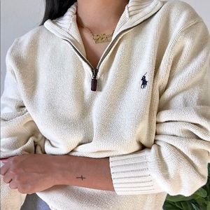 Polo Long Sleeve Zip Up